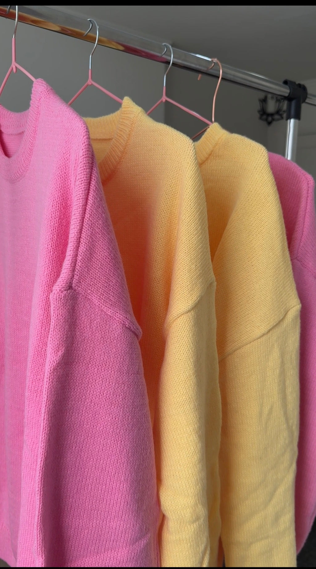 Colorful knitted jumper