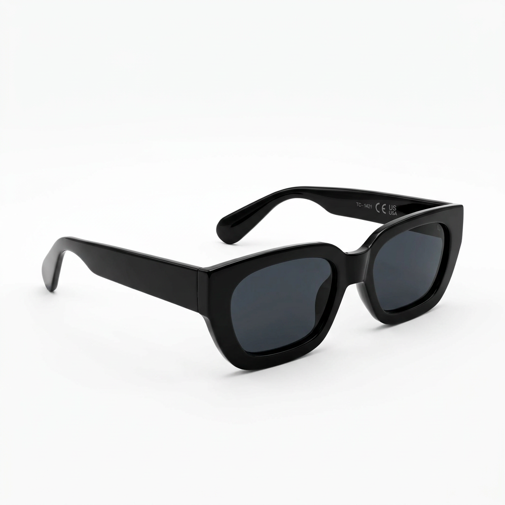 Bold Black Cat-Eye Sunglasses