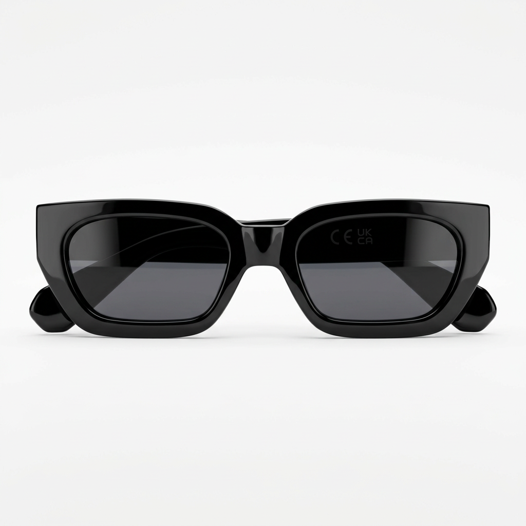 Bold Black Cat-Eye Sunglasses