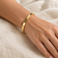 Classic Polished Gold-Tone Bracelet
