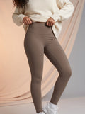 Solid color sporty leggings