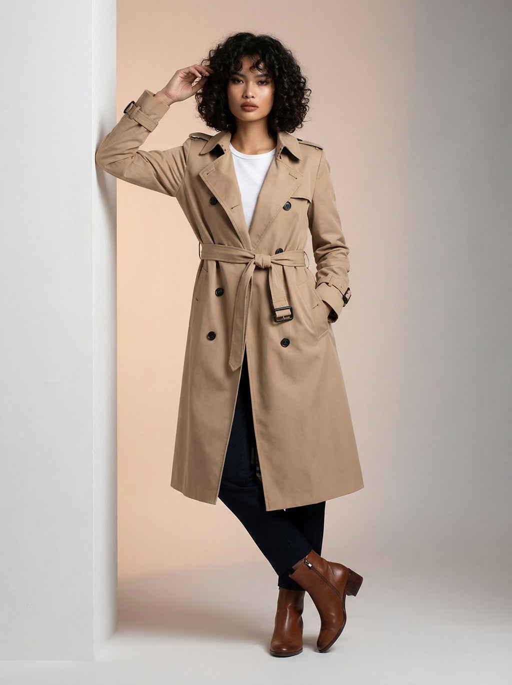 Lined Trench Coat