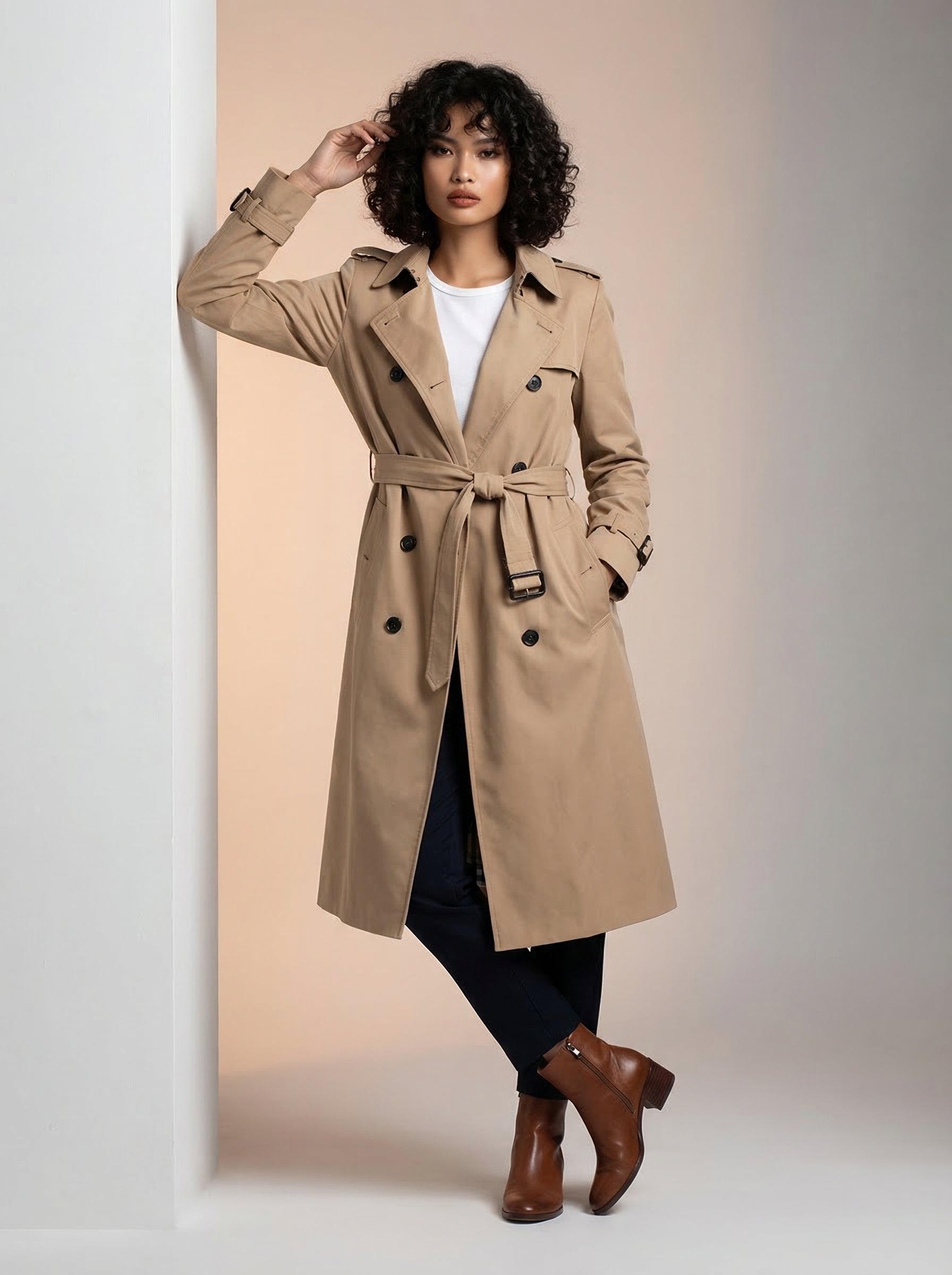 Lined Trench Coat