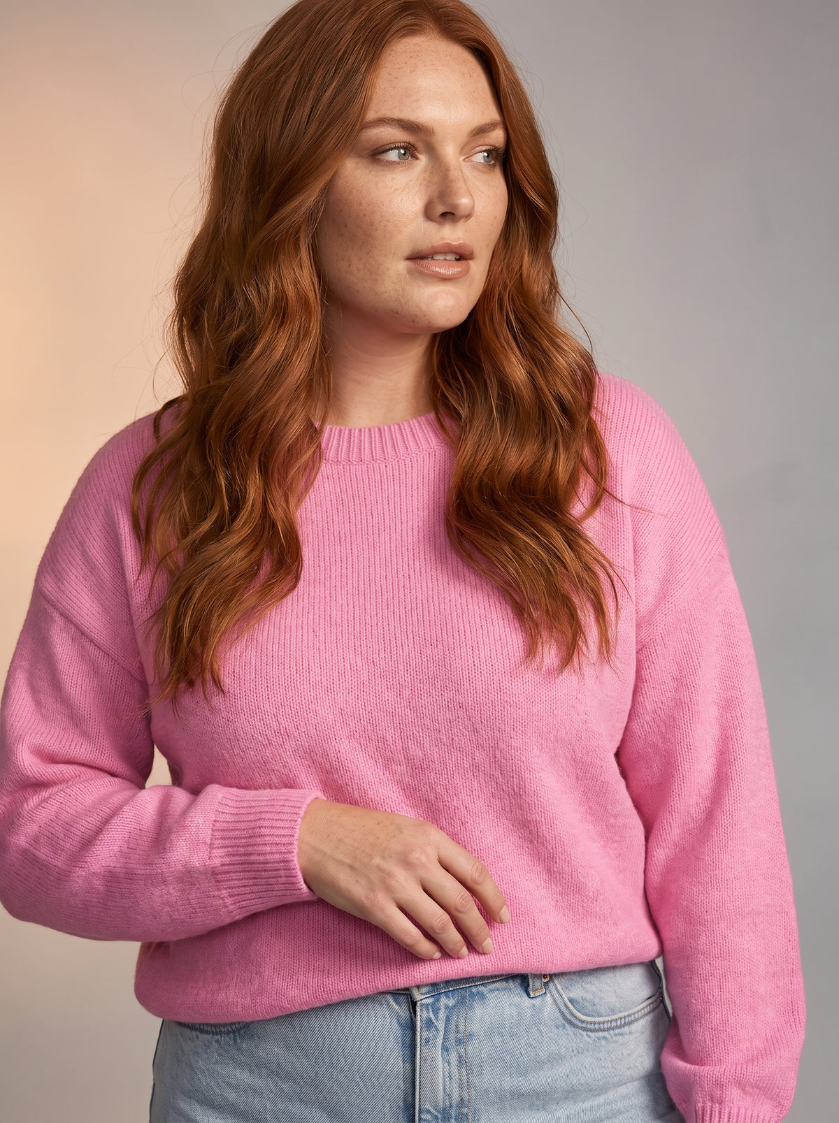 Colorful knitted jumper