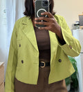 Cropped blazer jacket
