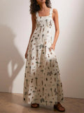 Vacay print maxi dress