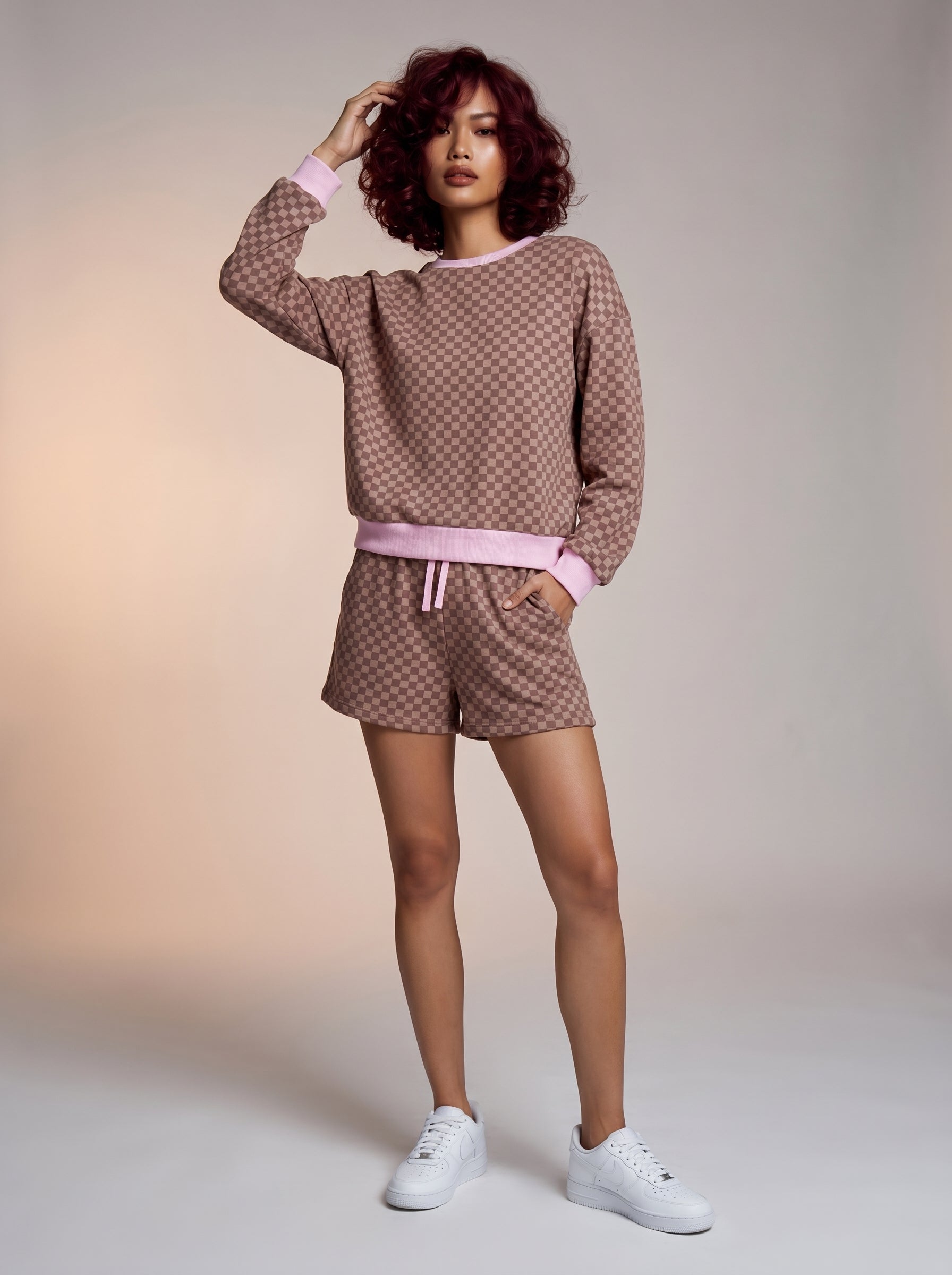 Checkered two piece set