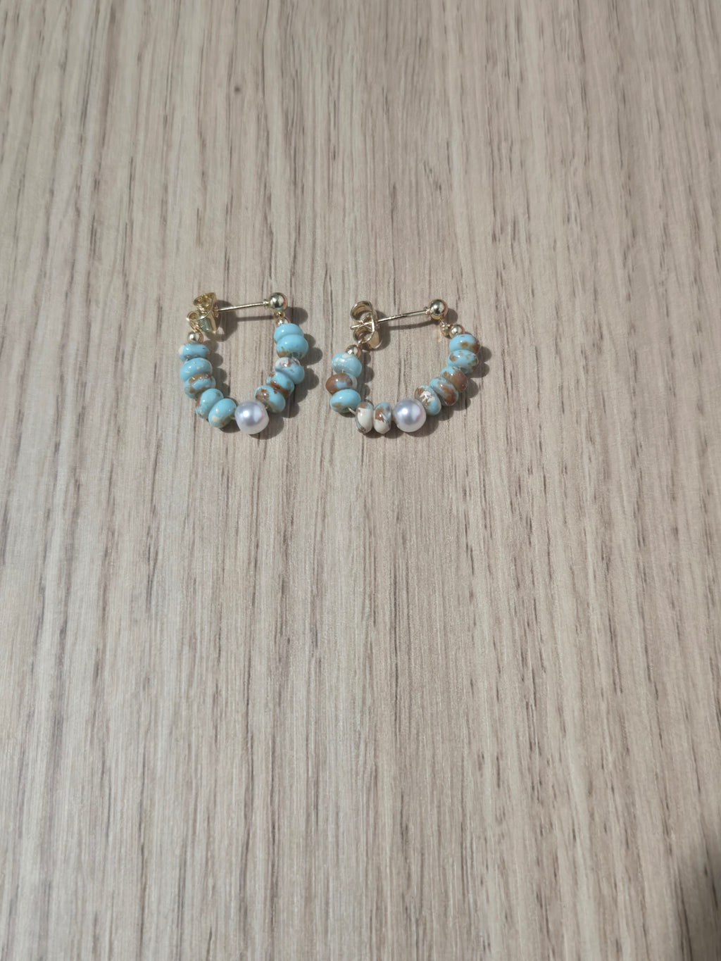 Dainty beaded detail earrings