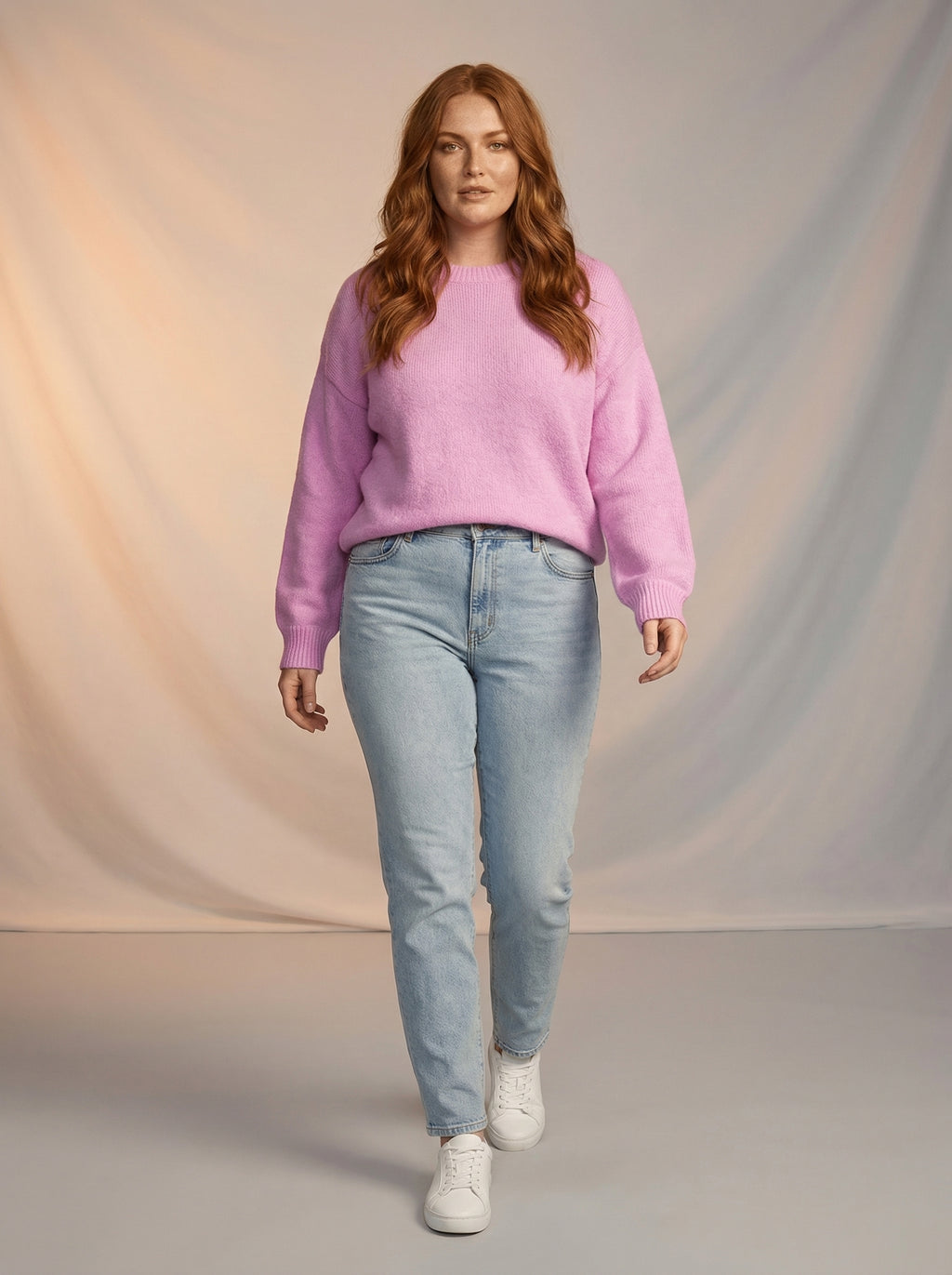 Colorful knitted jumper