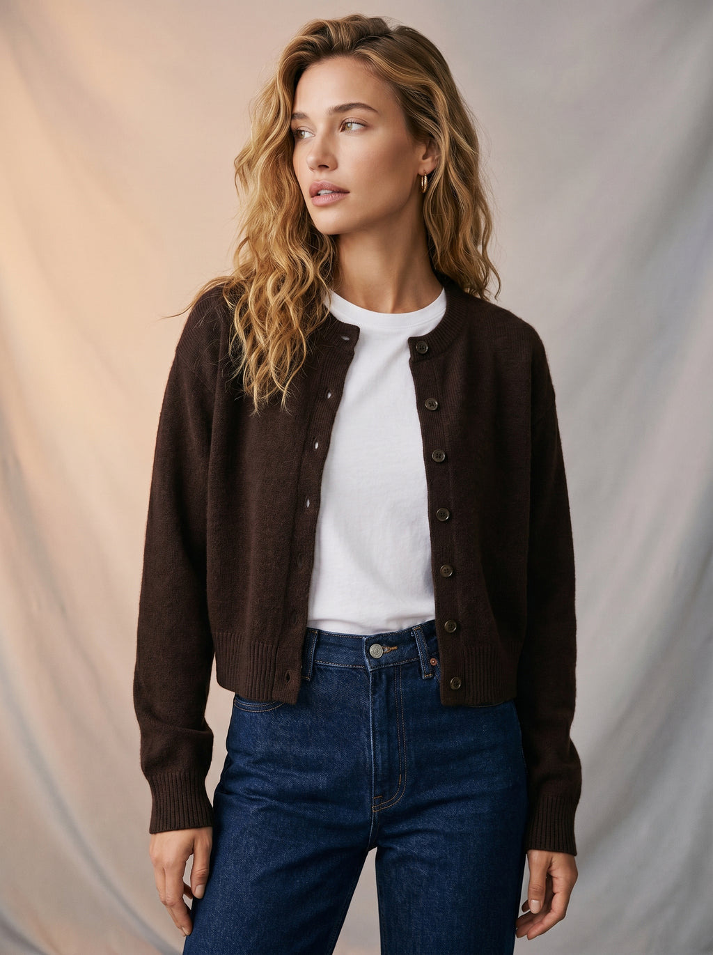 Cozy brown cardigan