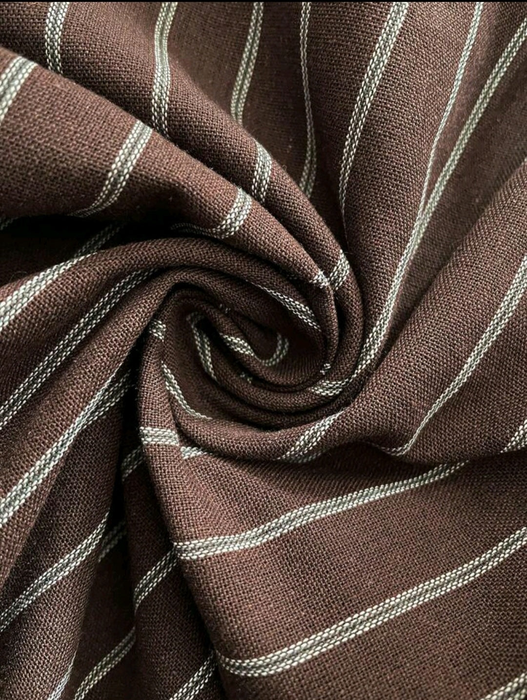 Brown stripped women's pants