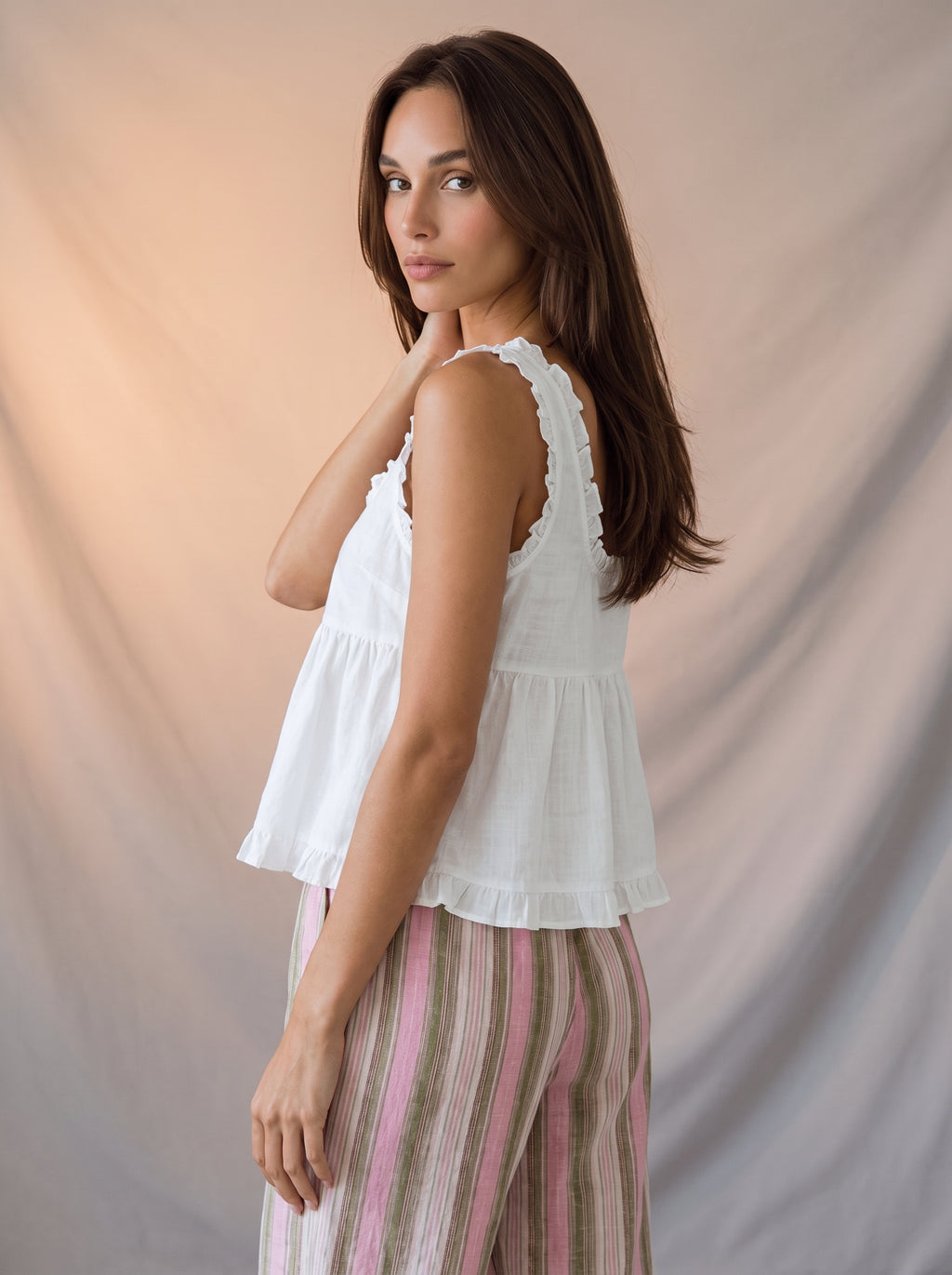 Rainbow stripe pants