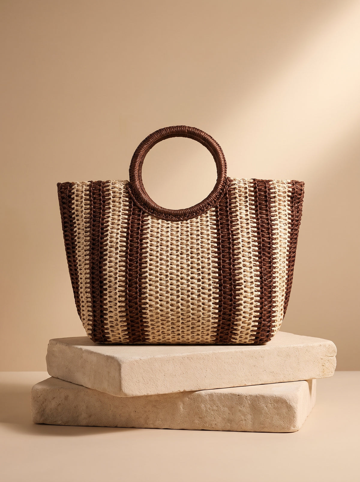 Woven beach bag