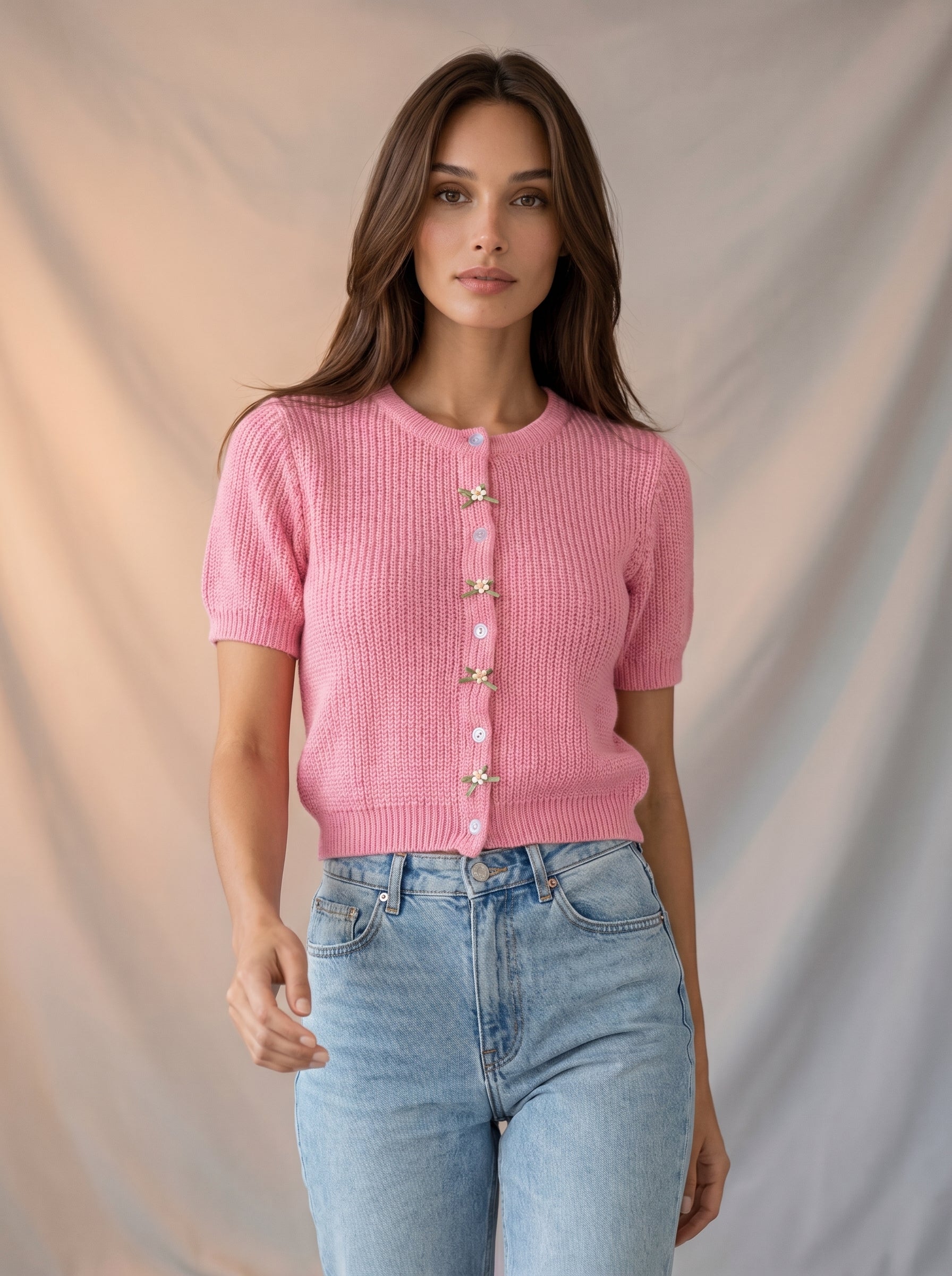 Button up knitted cardigan