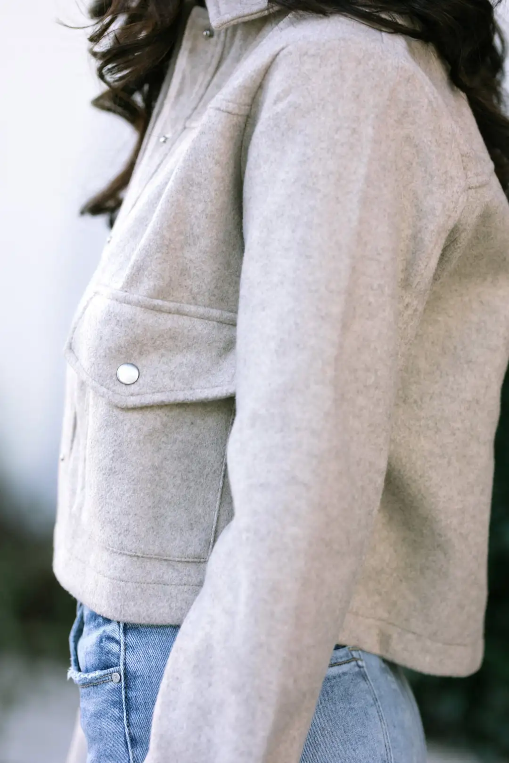 Cropped length Autumn jacket