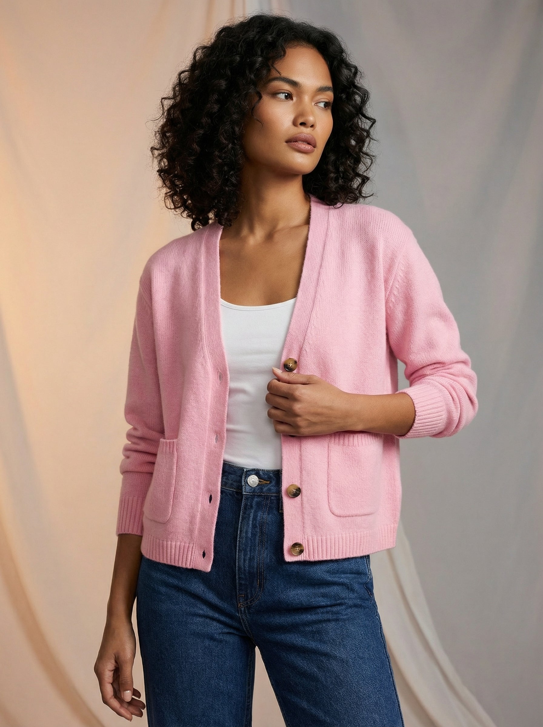 Cozy v-neck button down cardigan