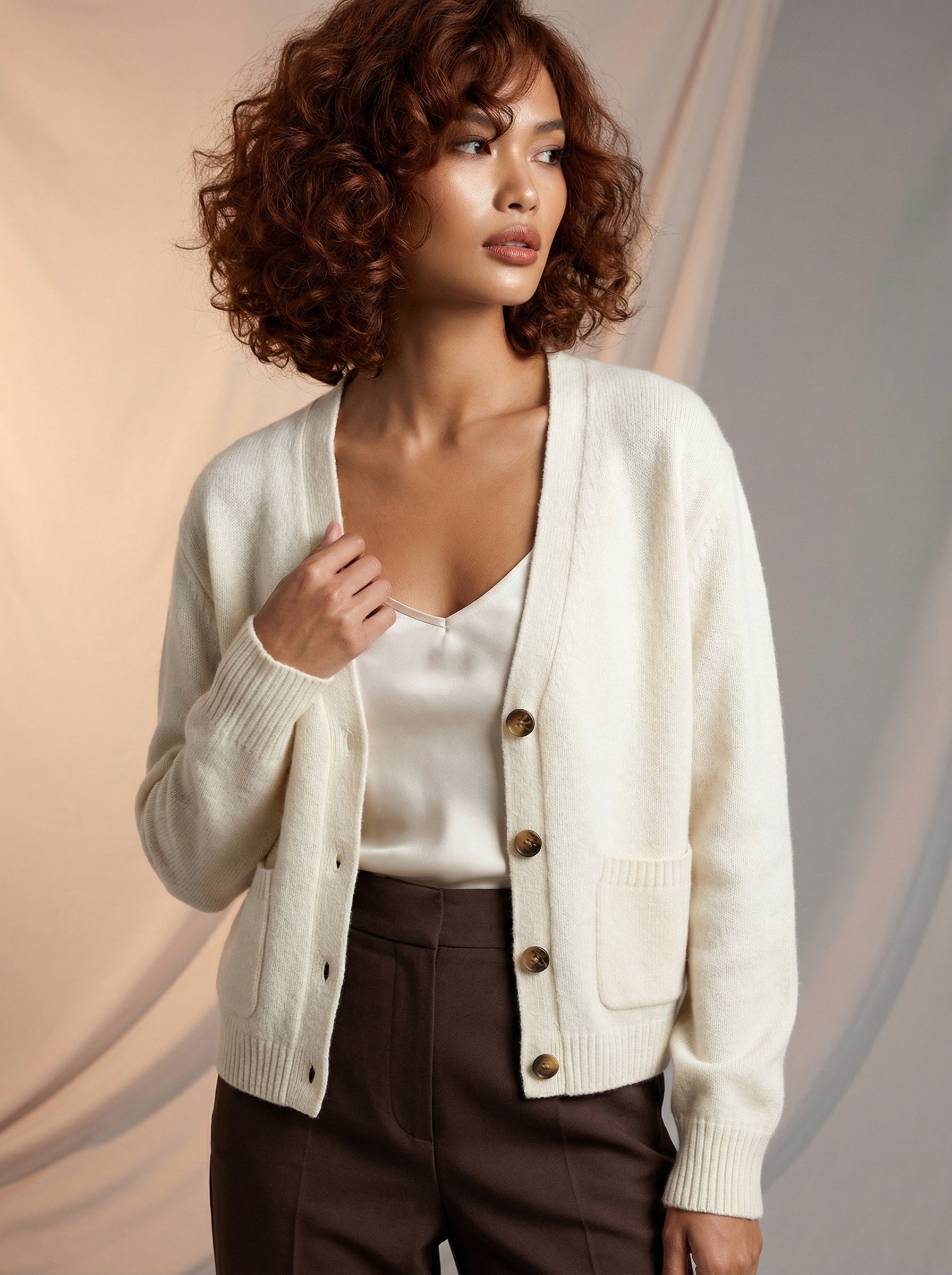 Cozy v-neck button down cardigan