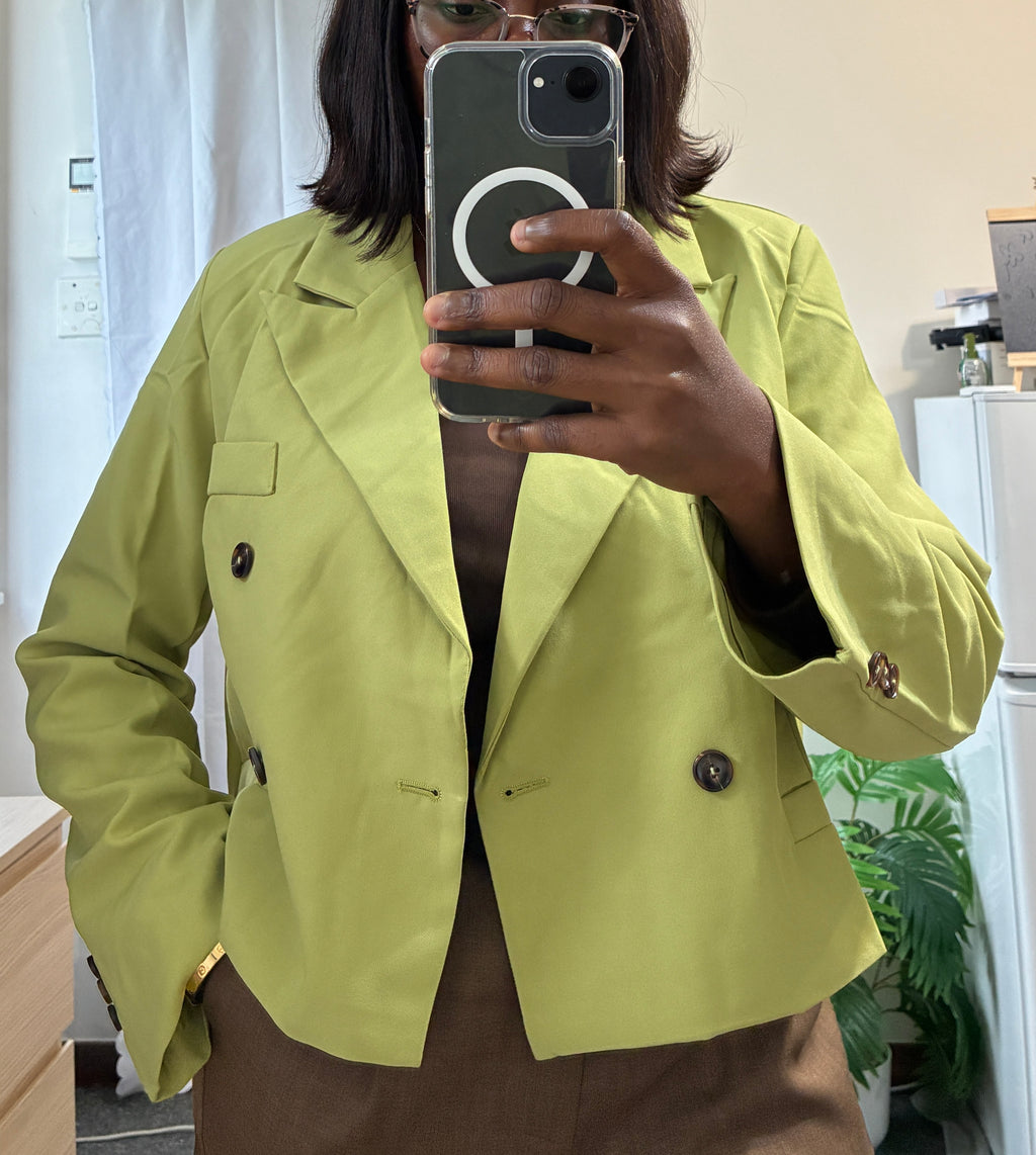 Cropped blazer jacket