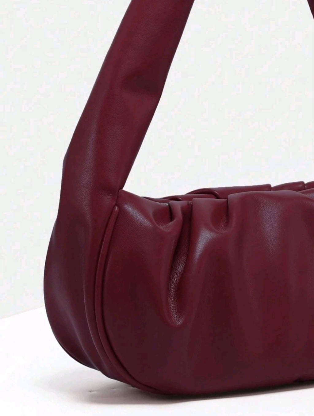 Gathered detail shoulder bag