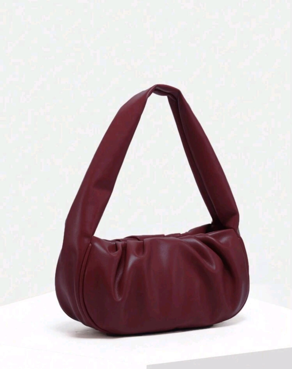Gathered detail shoulder bag