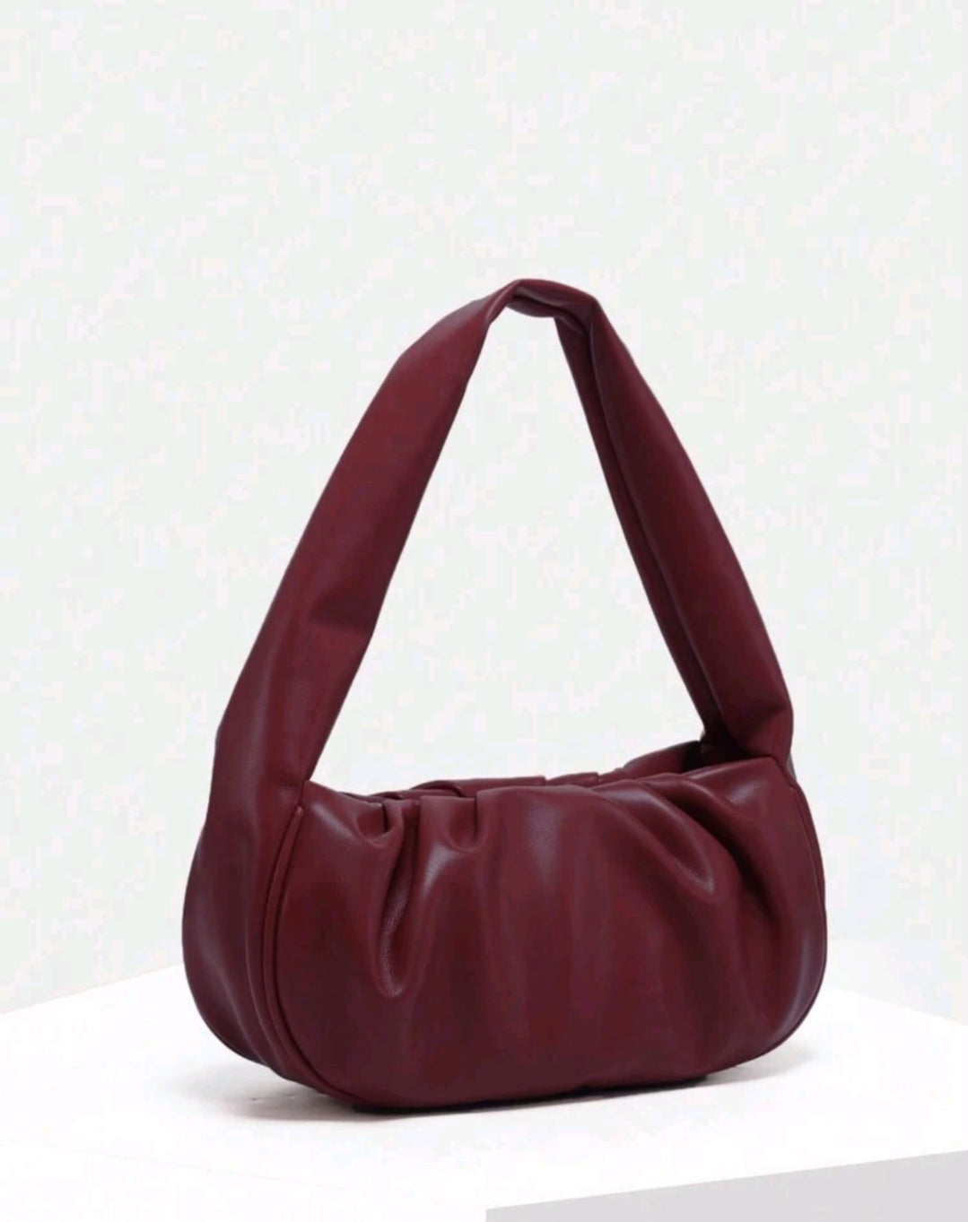 Gathered detail shoulder bag