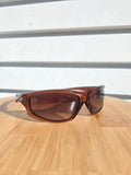 Amber Wraparound Sunglasses