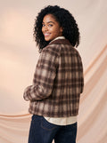 Brown checkered Jacket