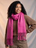 Hot pink colored neck scarf