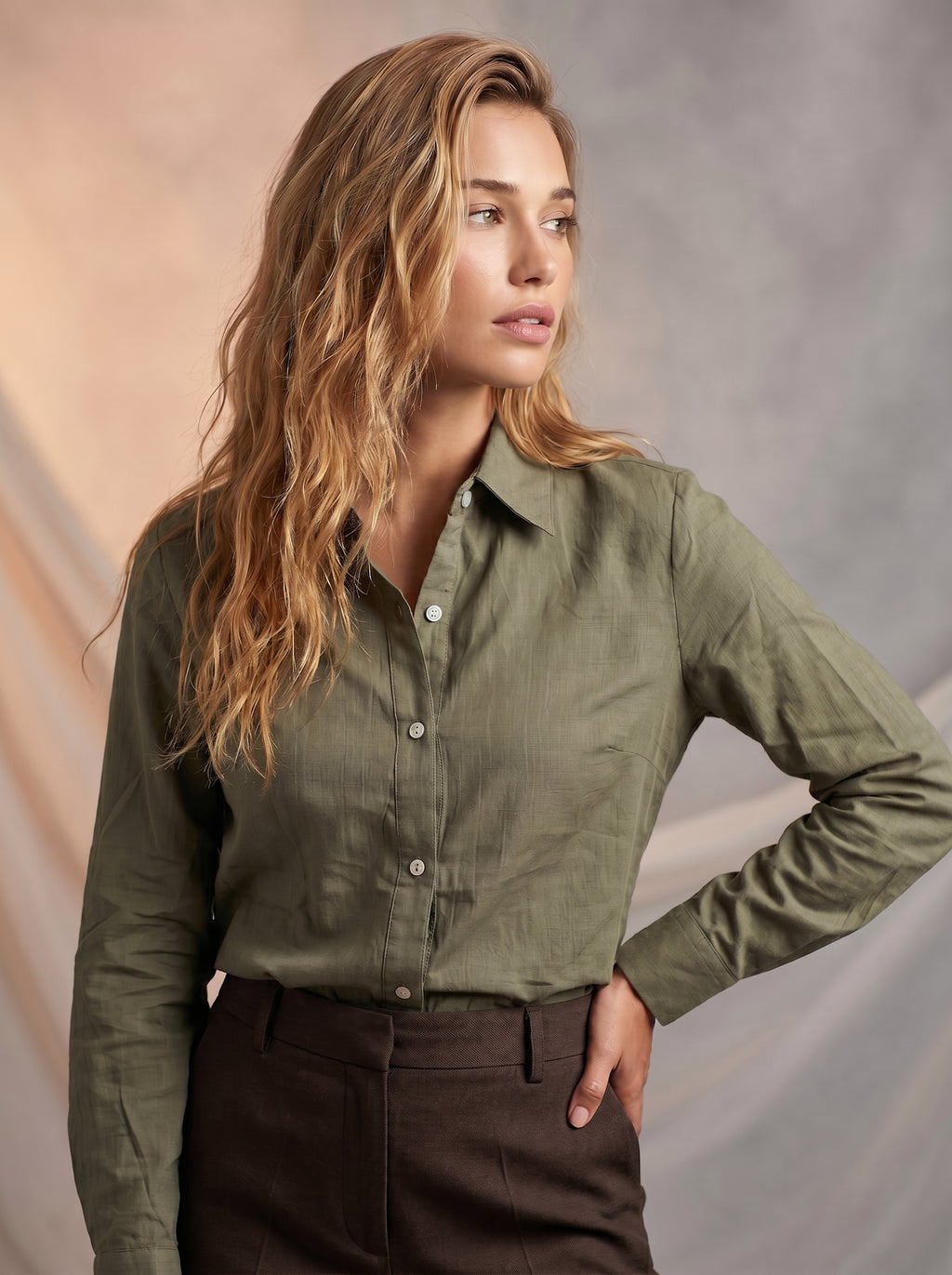 Cotton button up shirt