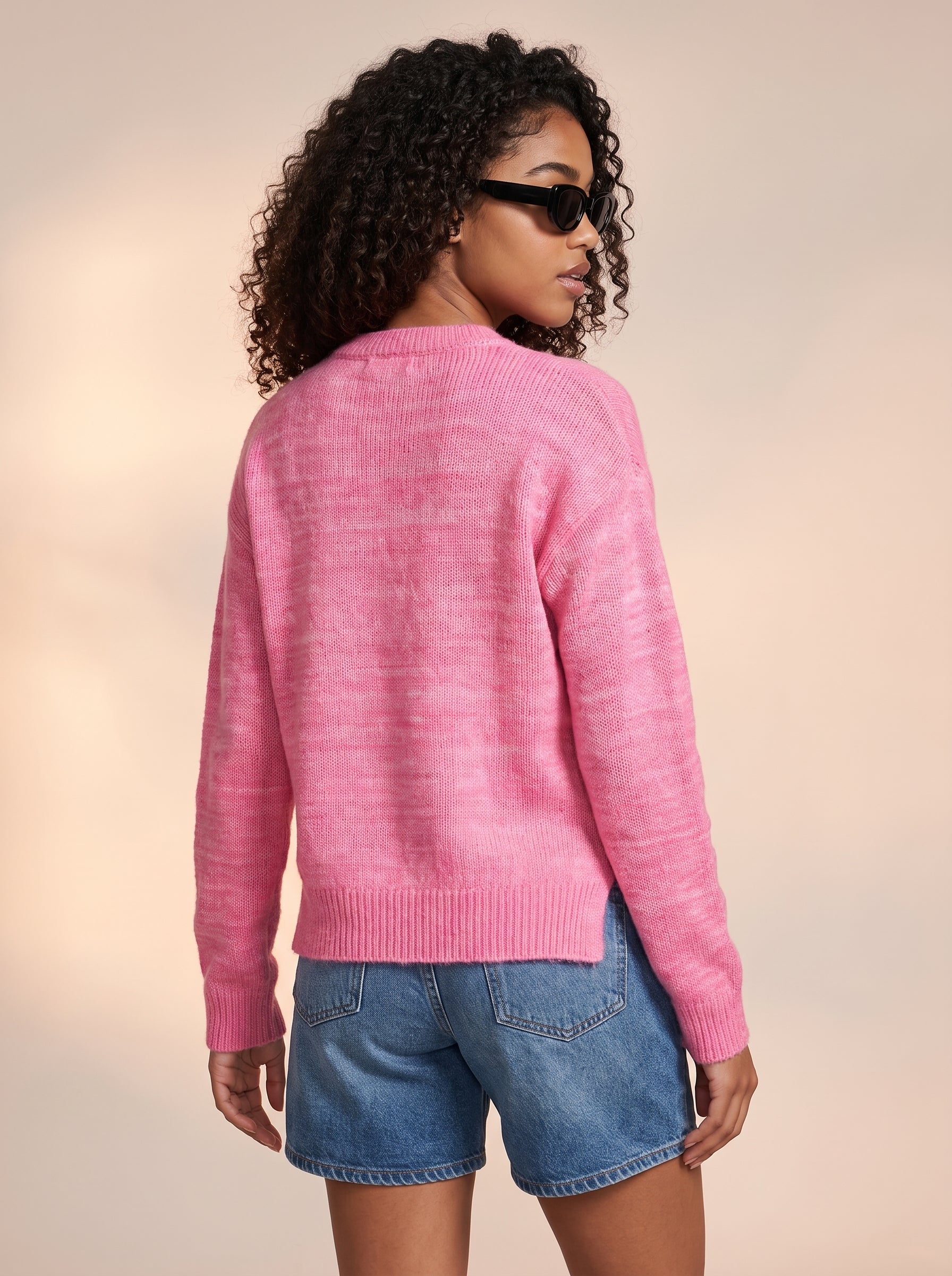 Pink subtle striped Jumper
