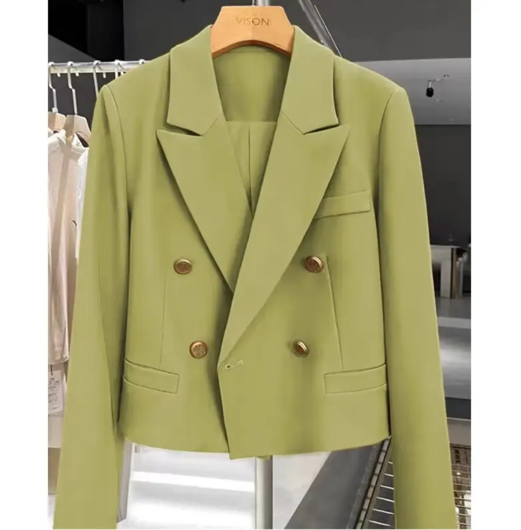 Cropped blazer jacket