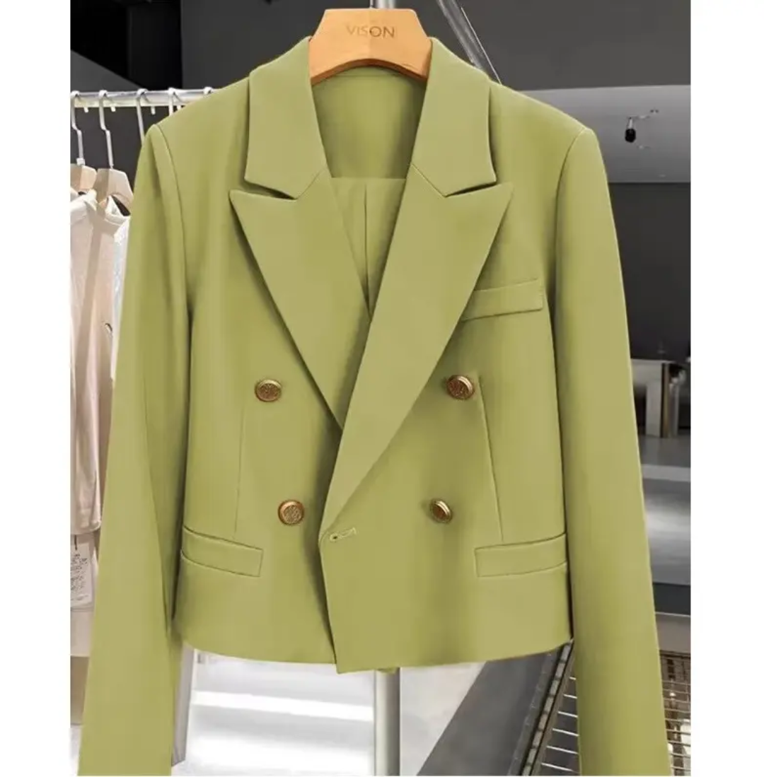 Cropped blazer jacket