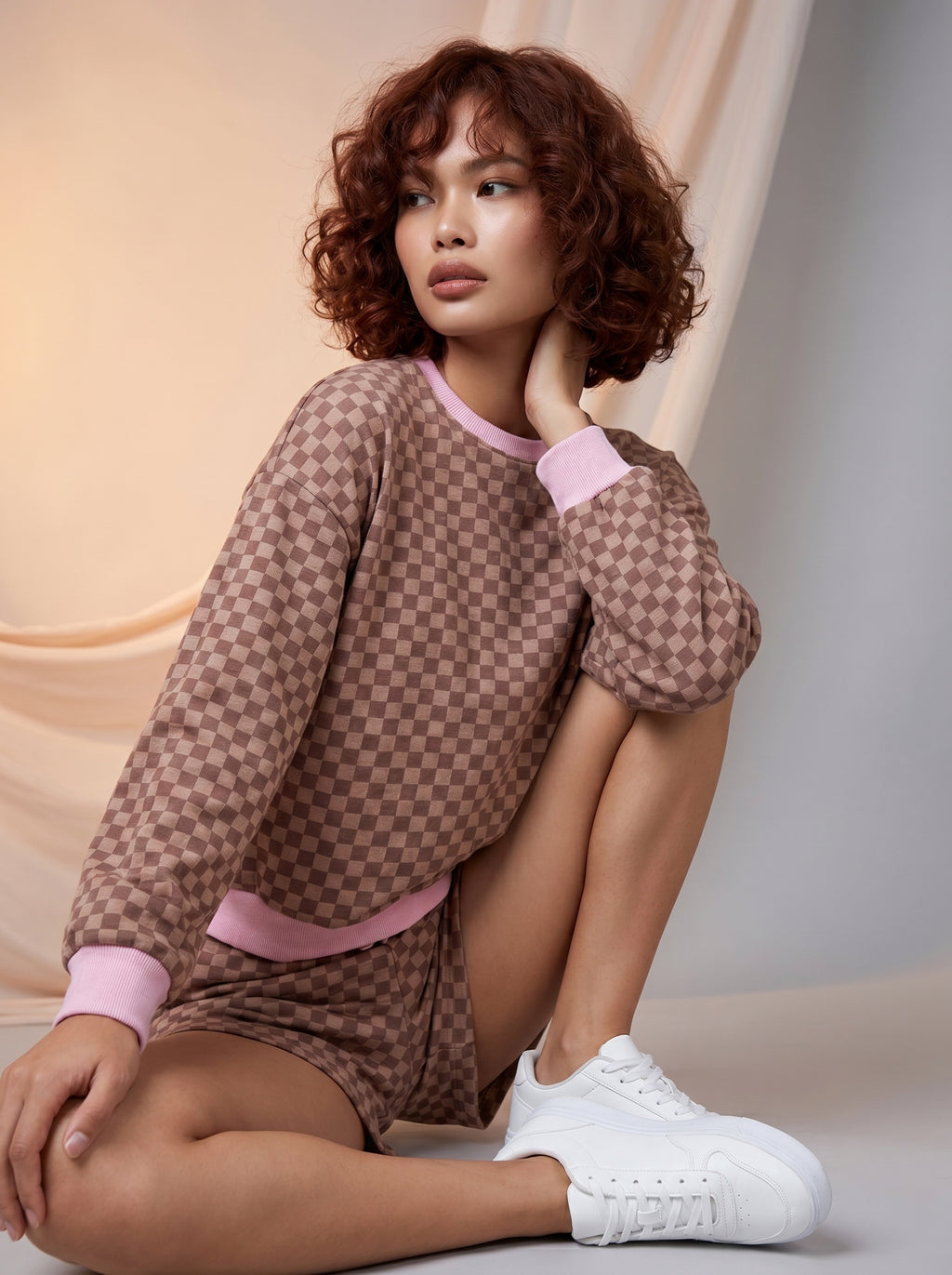 Checkered two piece set