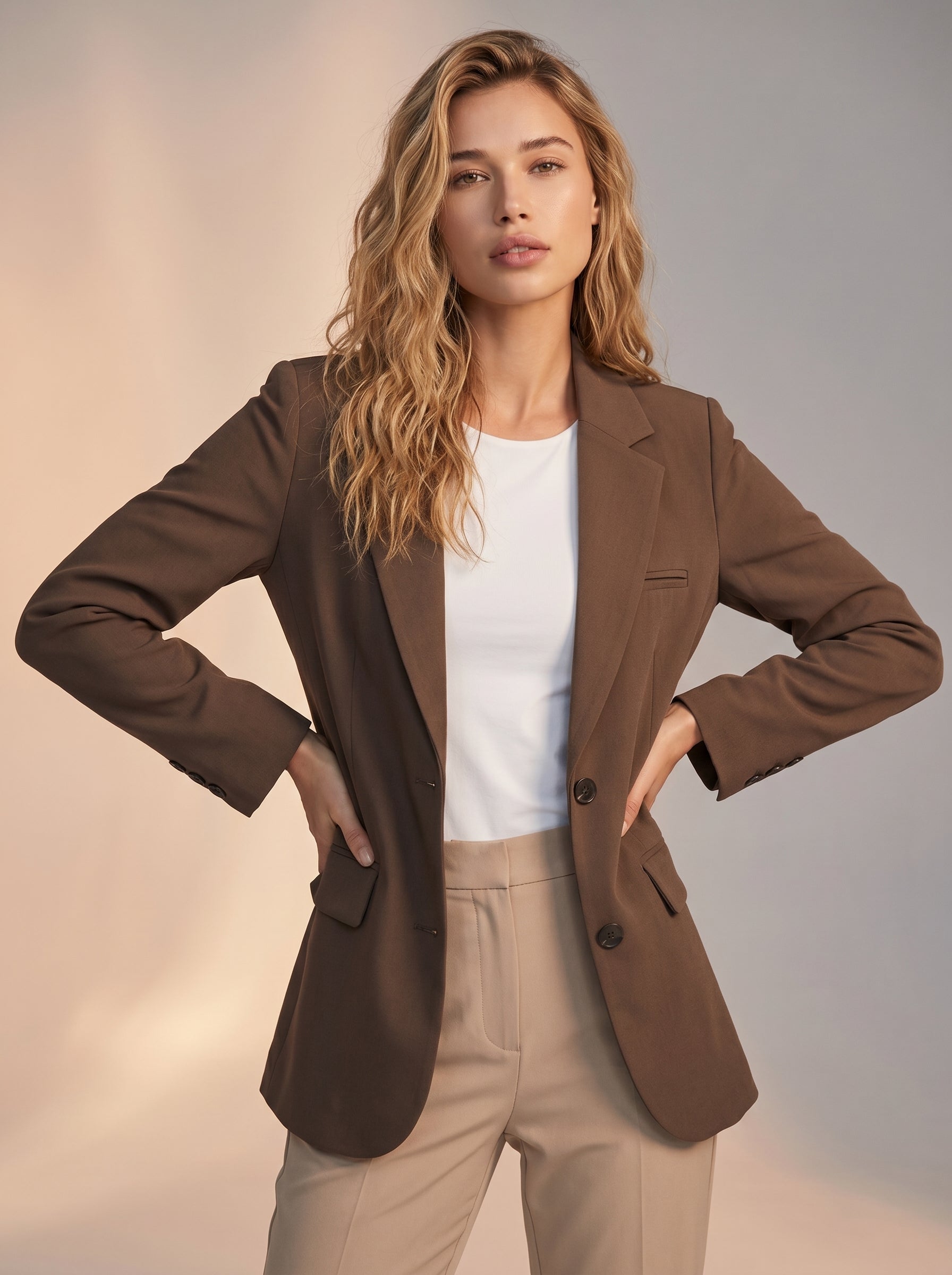 Brown corporate jacket