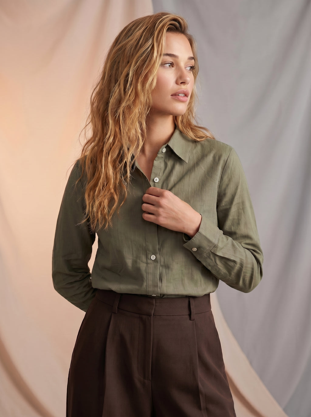 Cotton button up shirt