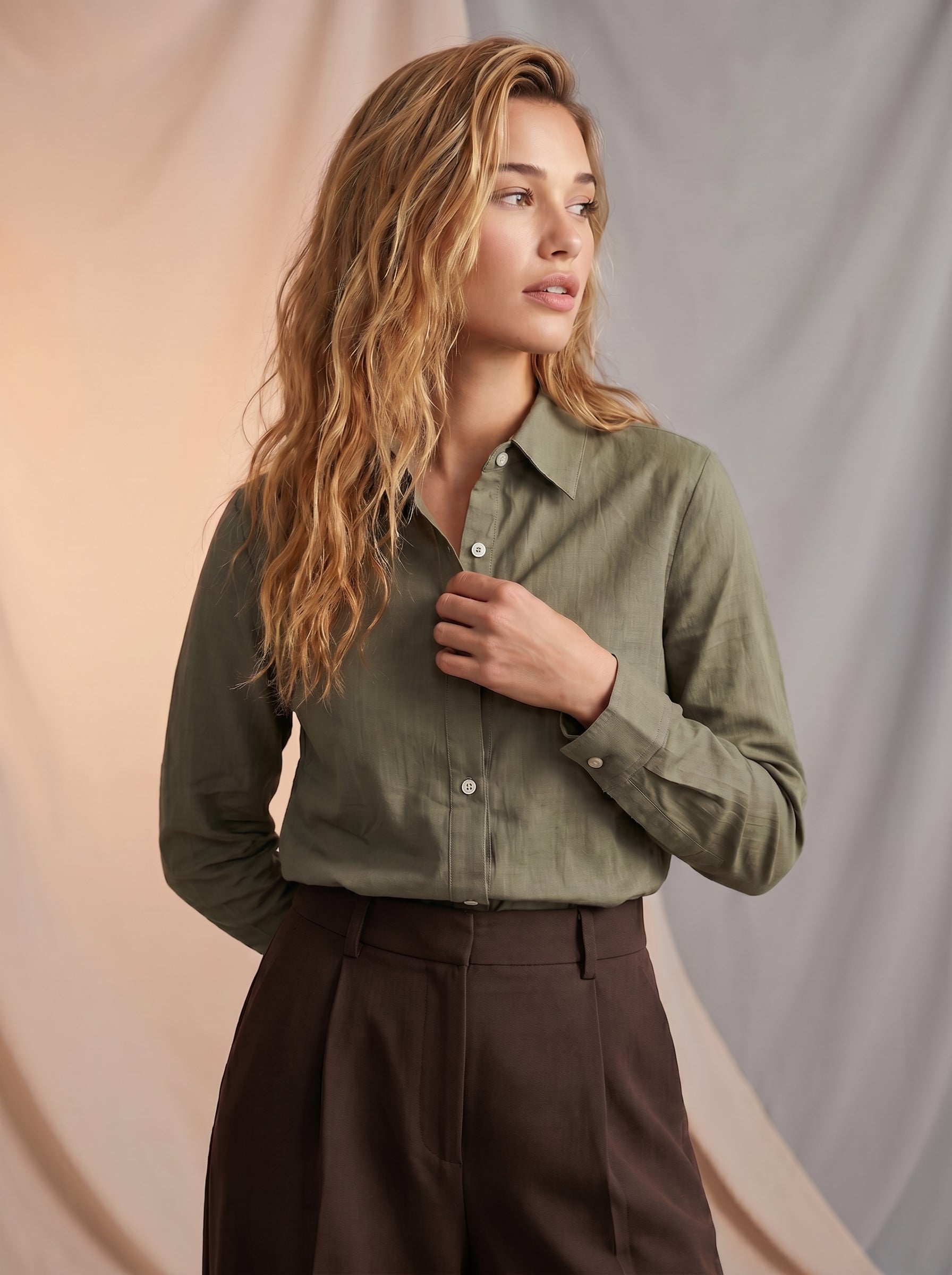 Cotton button up shirt