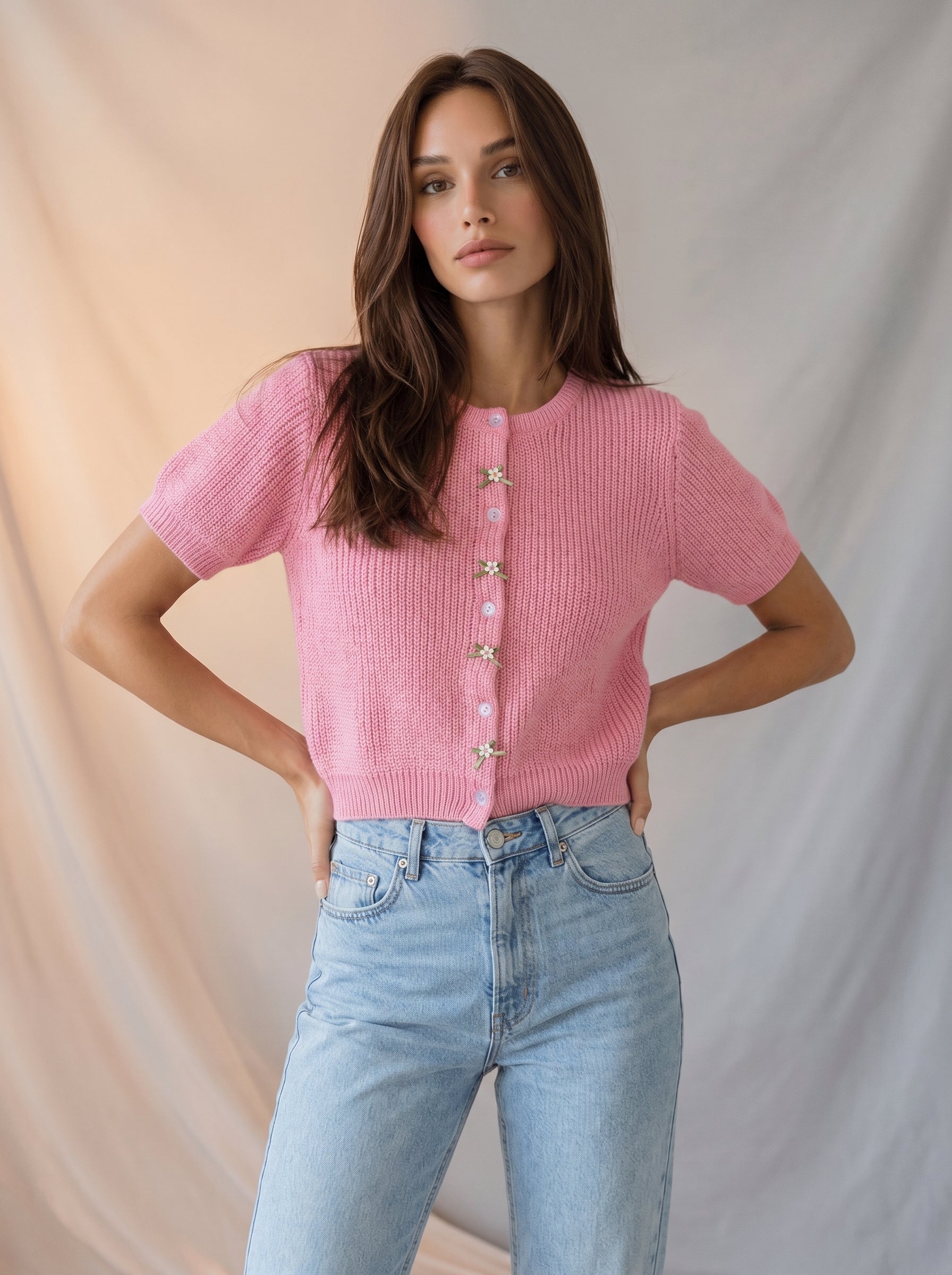 Button up knitted cardigan