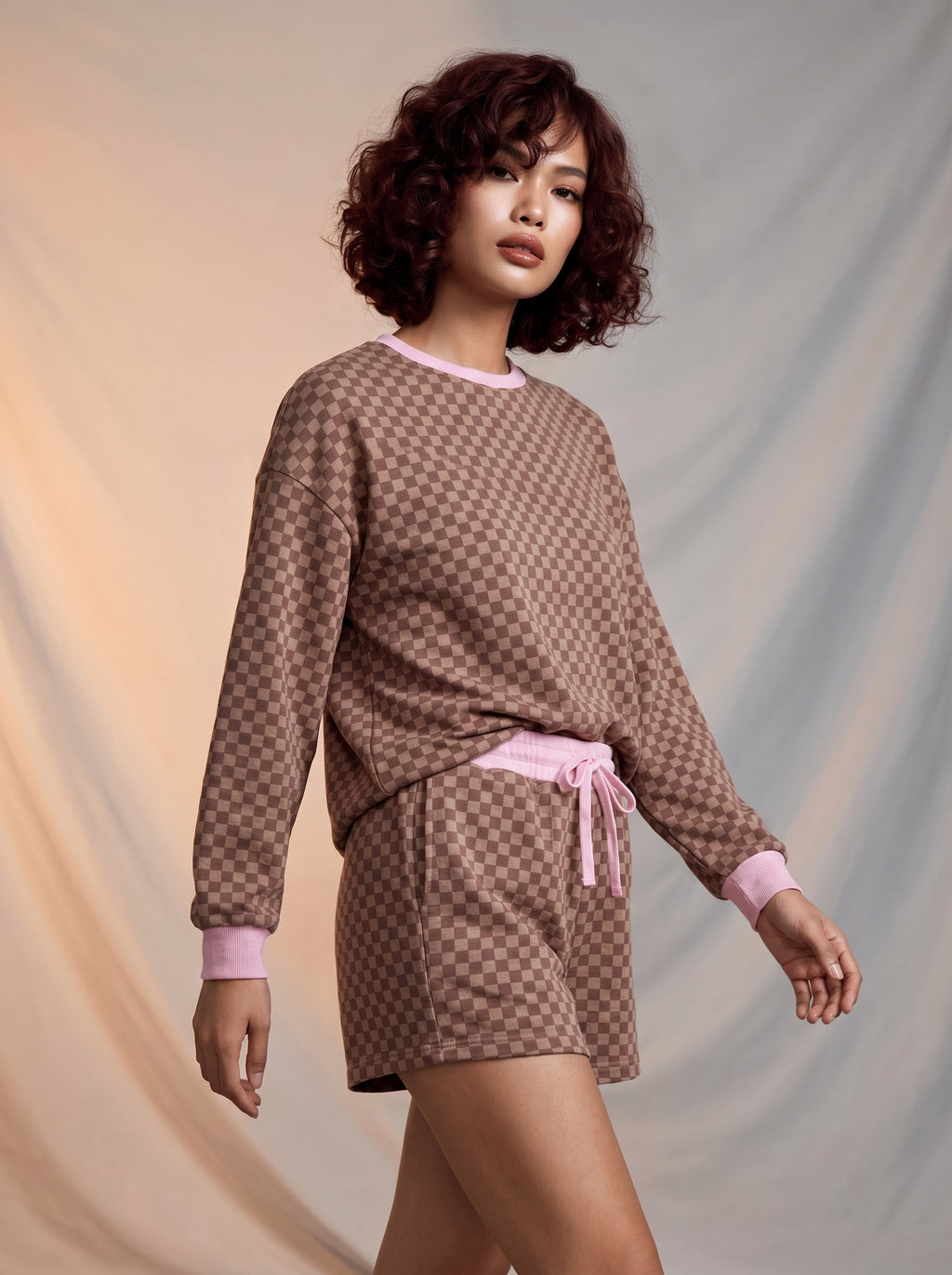 Checkered two piece set