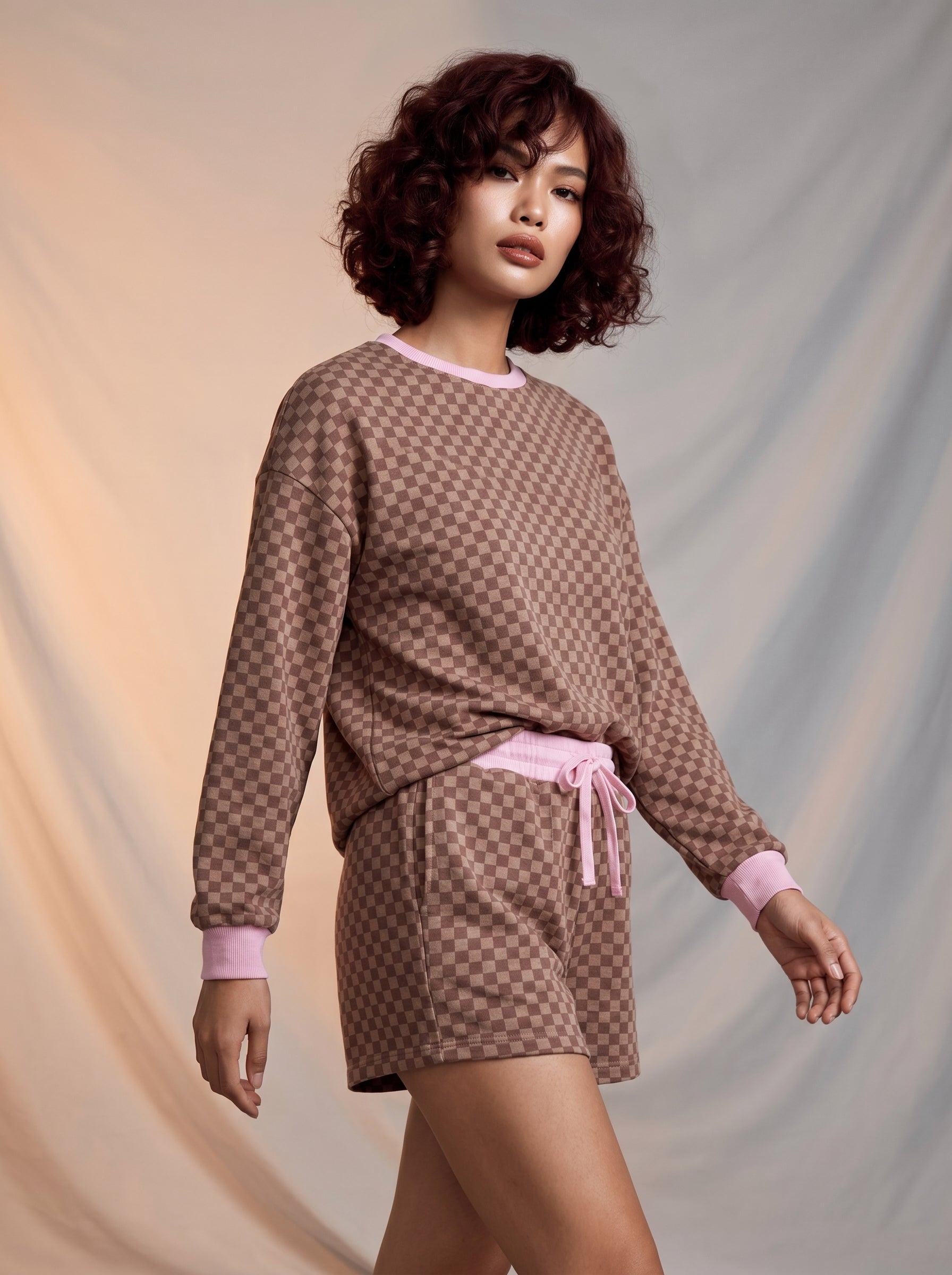 Checkered two piece set