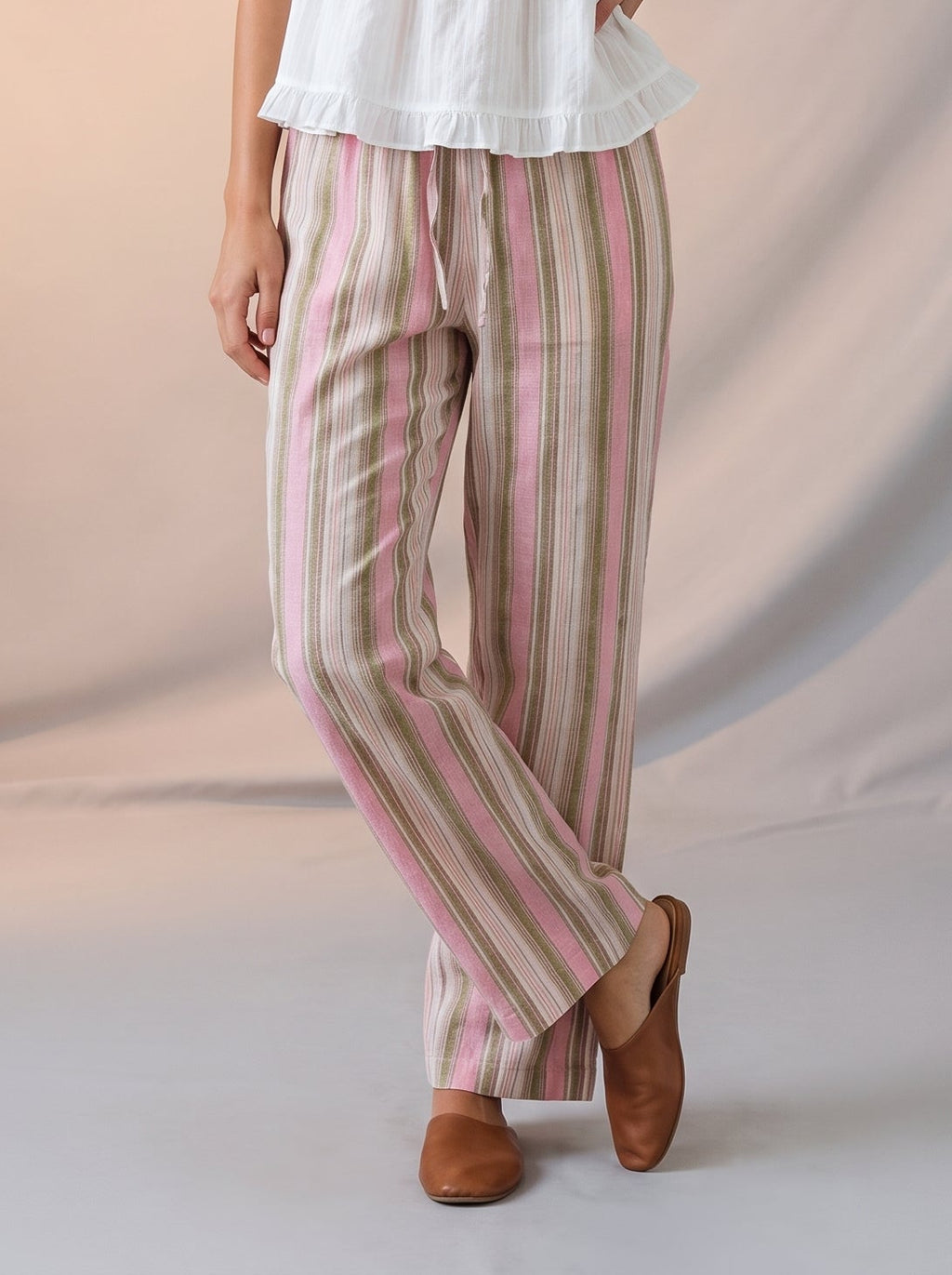 Rainbow stripe pants