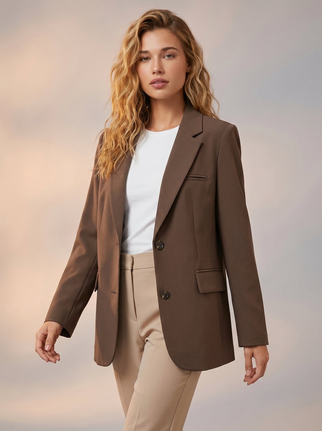 Brown corporate jacket