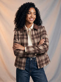 Brown checkered Jacket