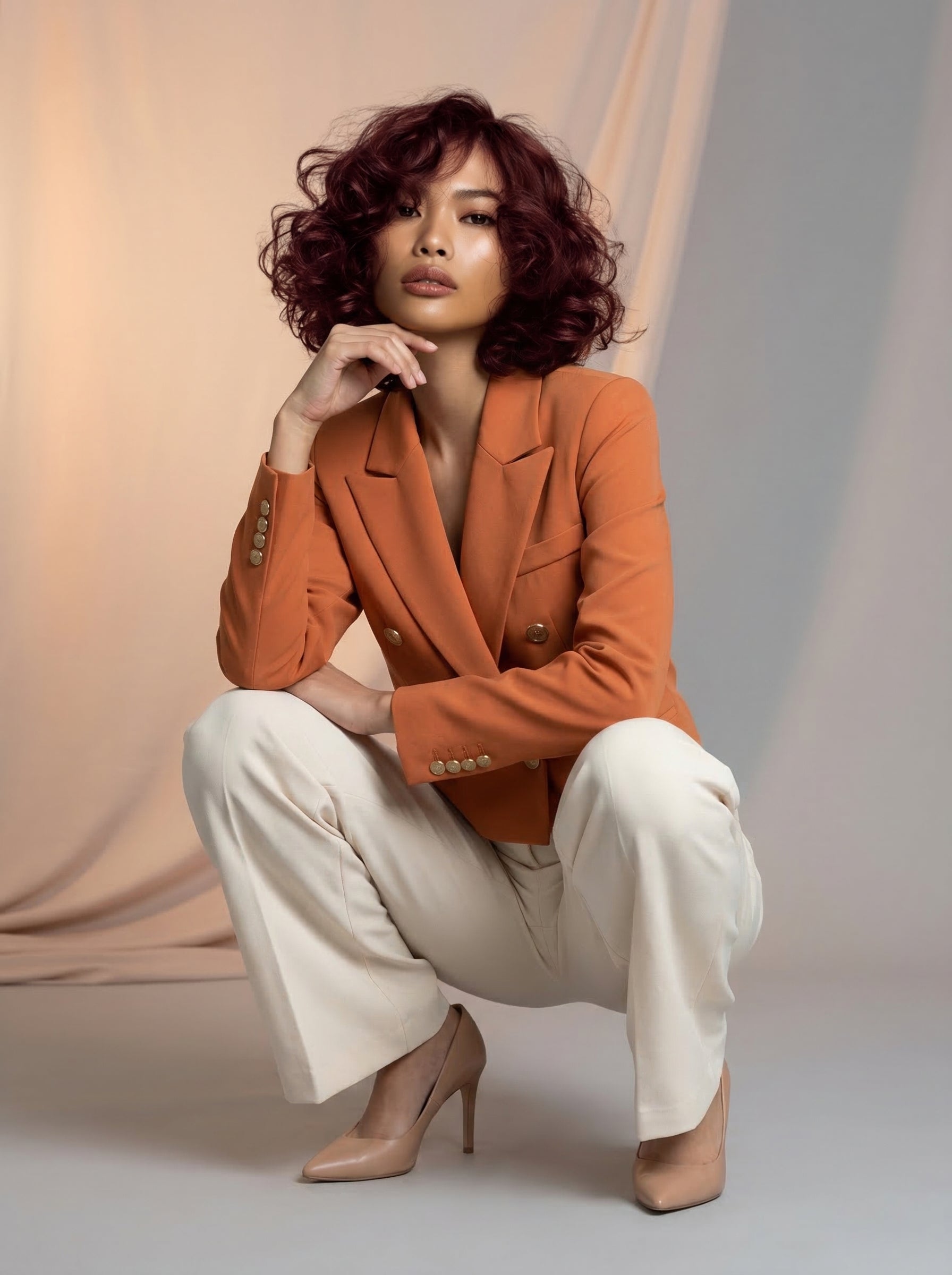Cropped blazer jacket