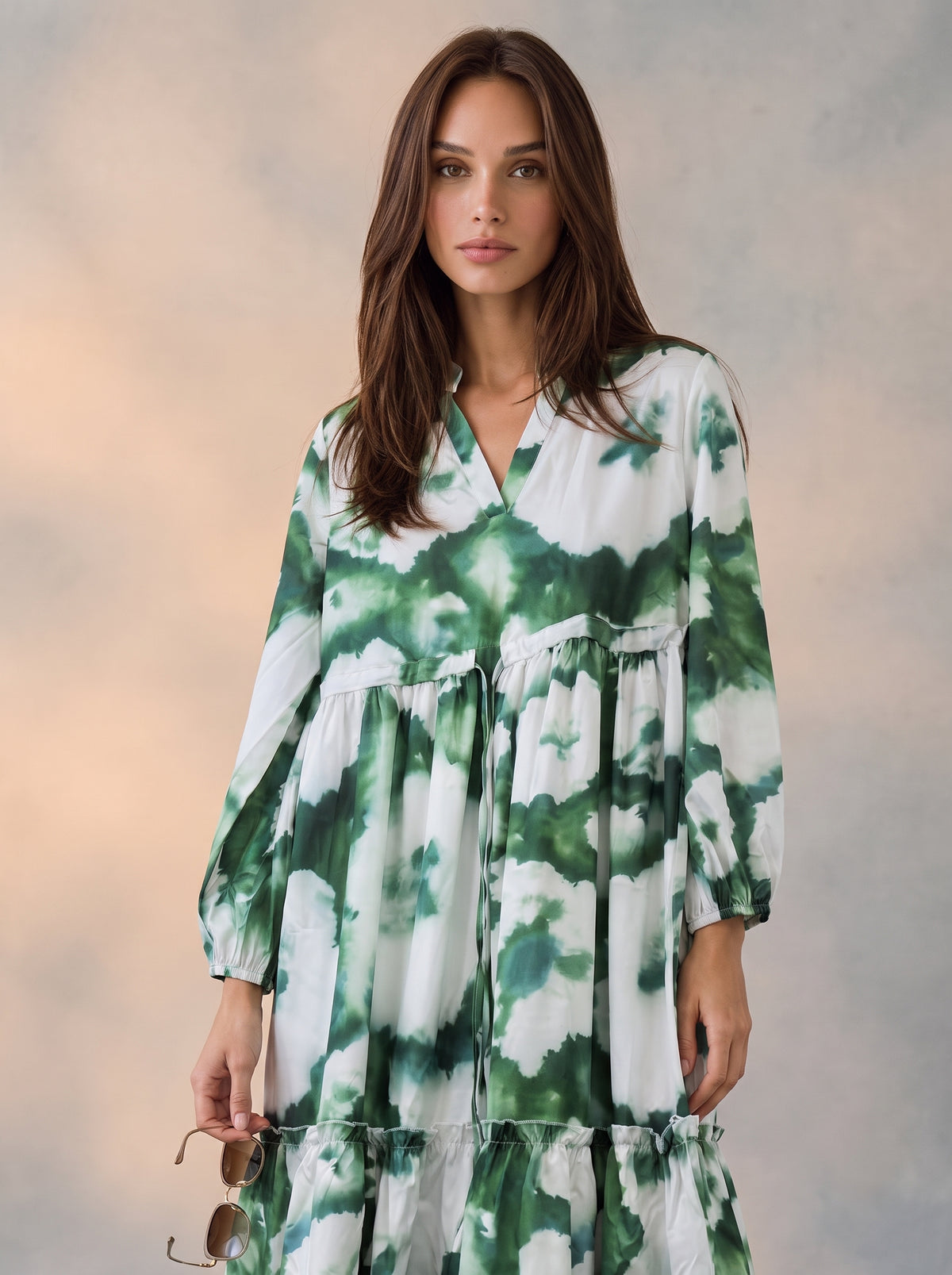 Tye Dye print maxi dress