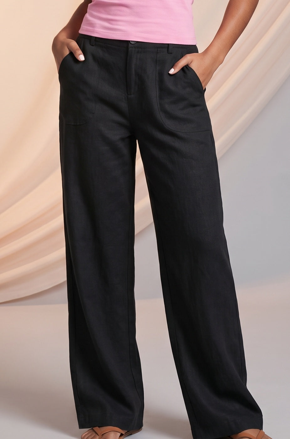Black full length pants