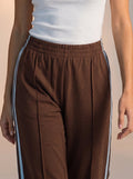 Stripe detail casual womens pants