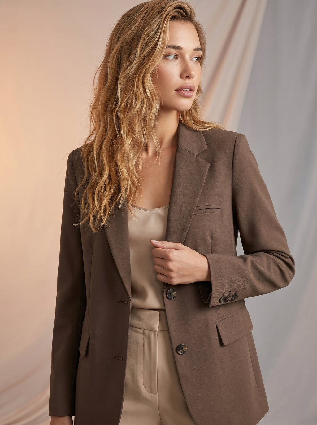 Brown corporate jacket