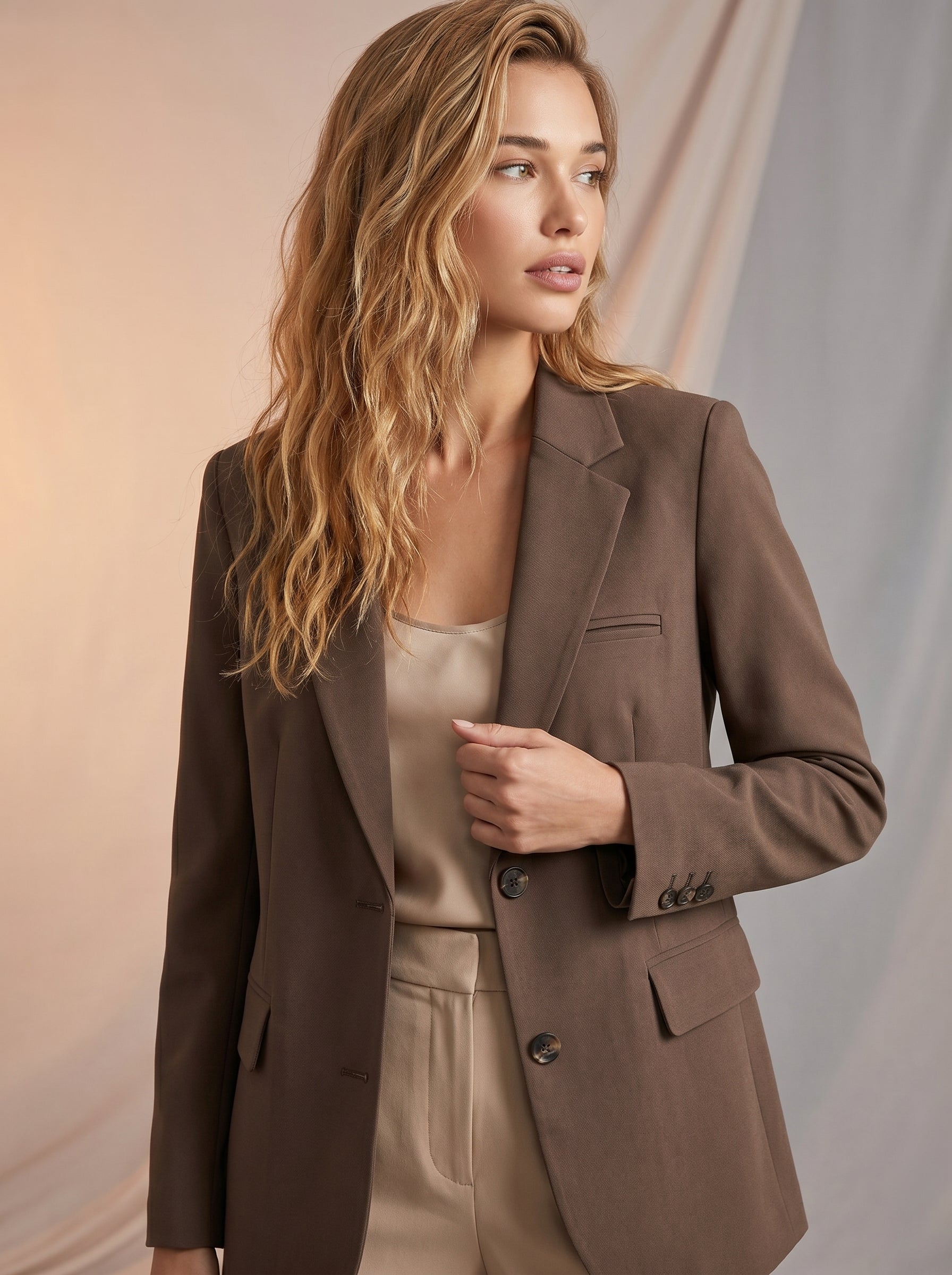 Brown corporate jacket