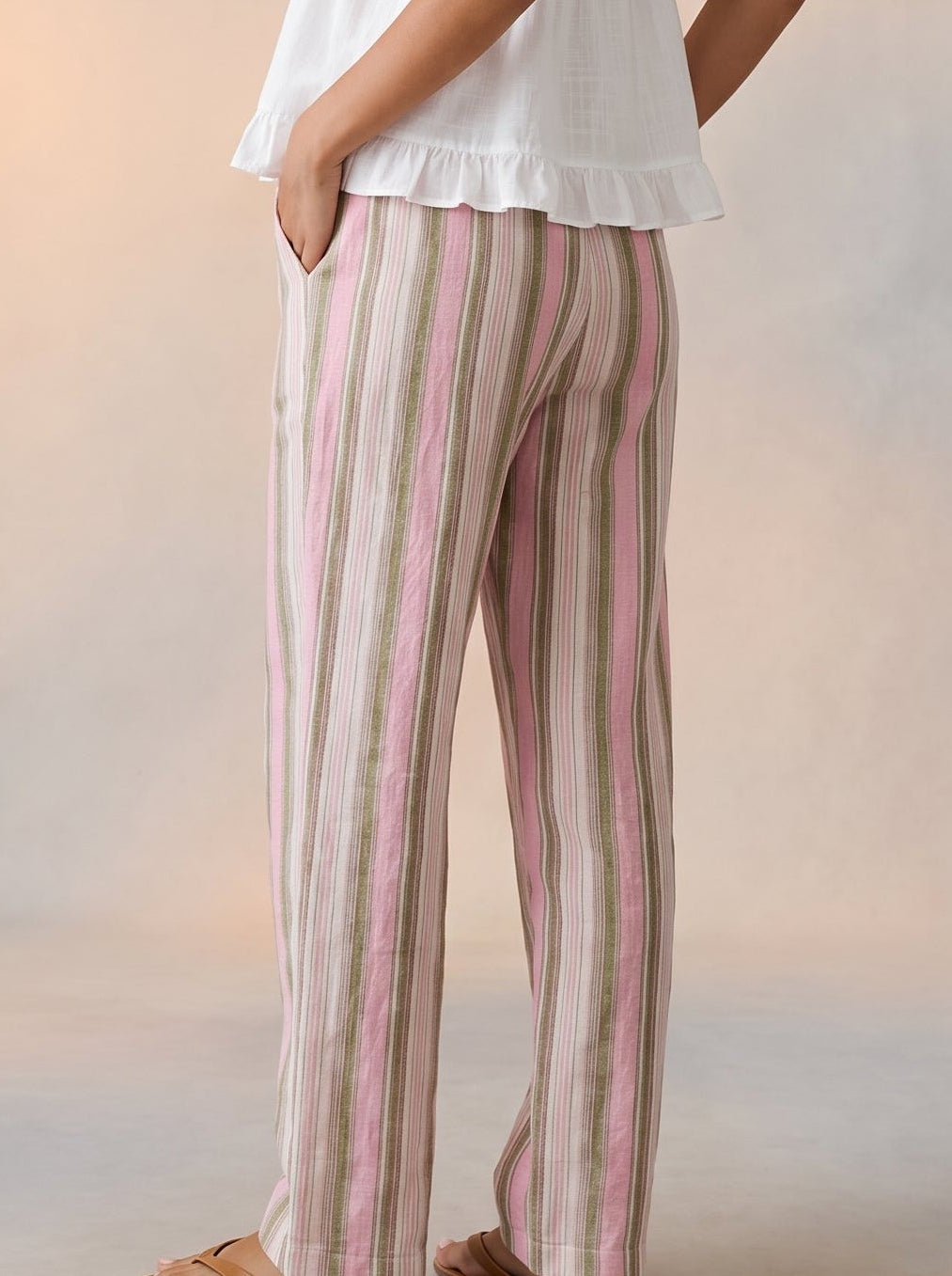 Rainbow stripe pants
