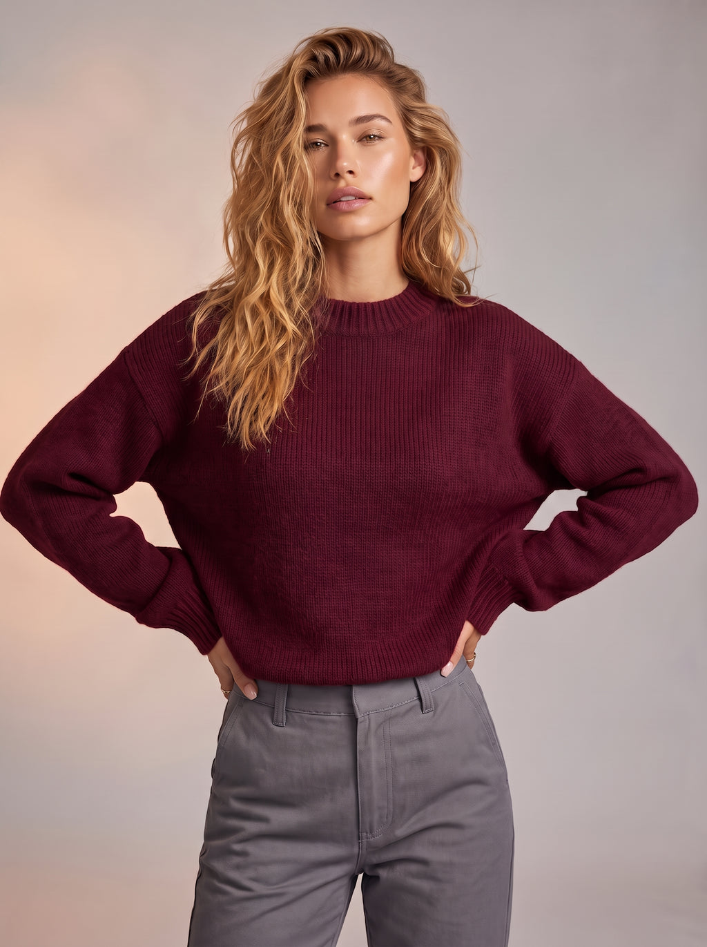 Roundneck longsleeve jumper